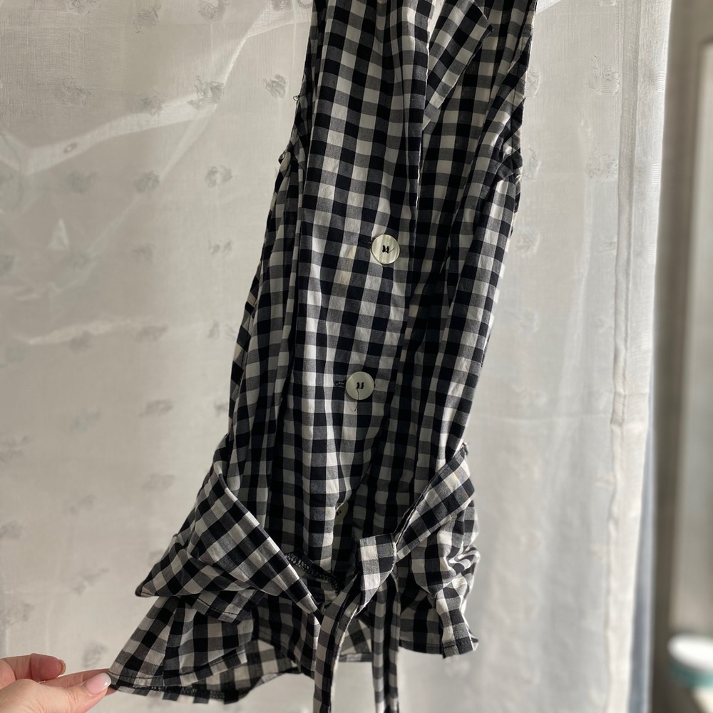 Gingham Wrapped halter